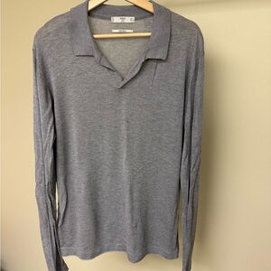 Mango Men's Classic Gray Polo Shirt